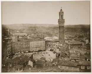 Siena, 1870-talet (sepiafoto)